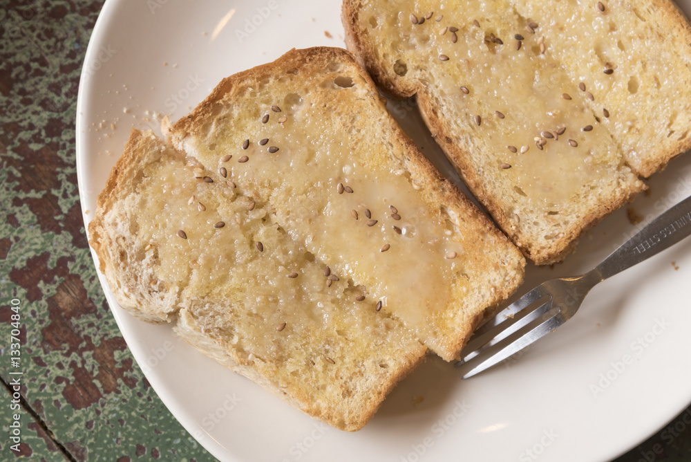 bread with coffee bread with coffee