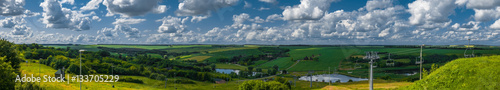Panorama. Panoramic landscape Vodyaniki, Ukraine