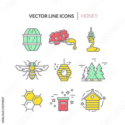 Honey Icon Set