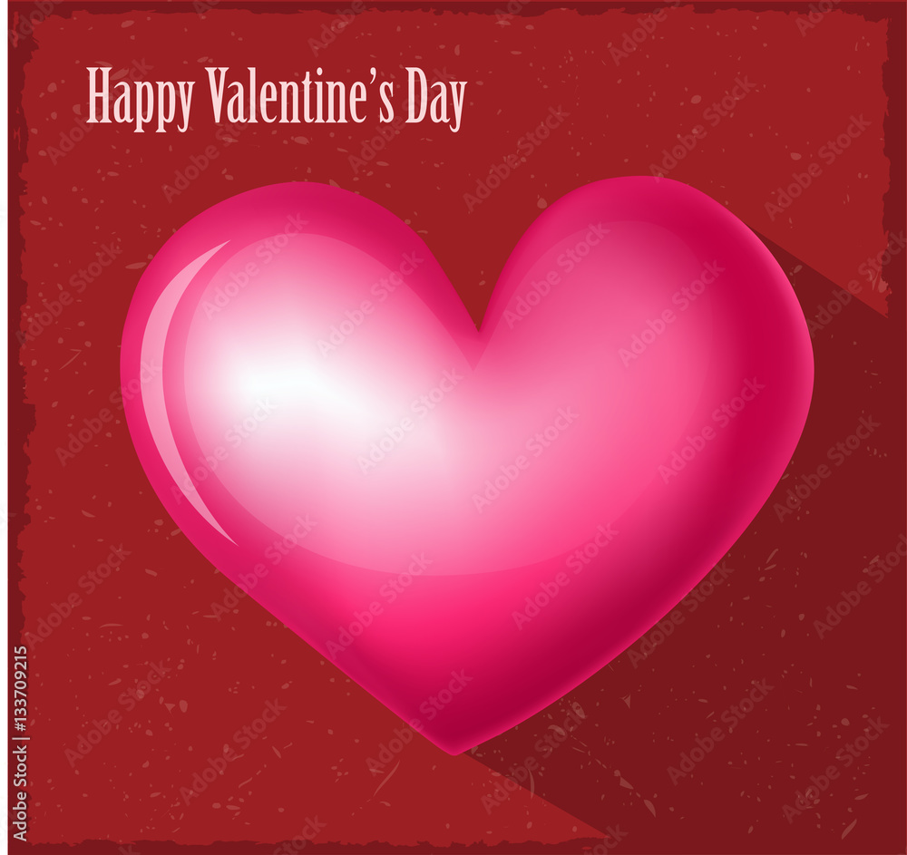 valentine's day card with text