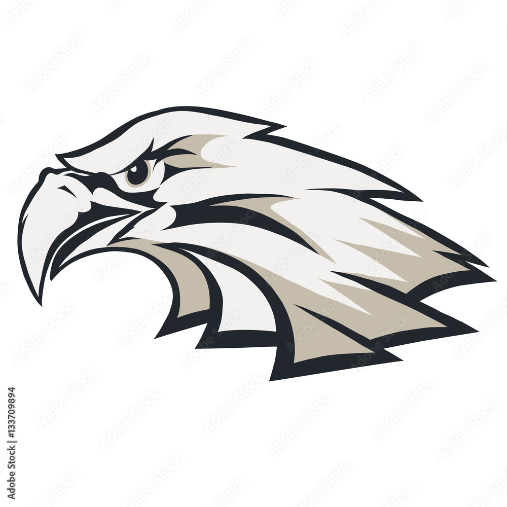Obraz premium Eagle head logo vector
