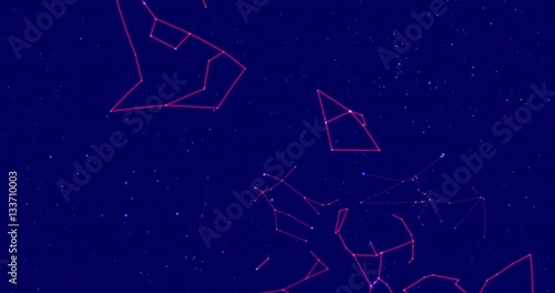 Constellations Appear in the Night Sky