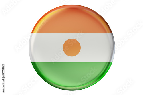 Badge with flag of Niger, 3D rendering Free Download Badge with flag of Niger, 3D rendering - GFXLoad
