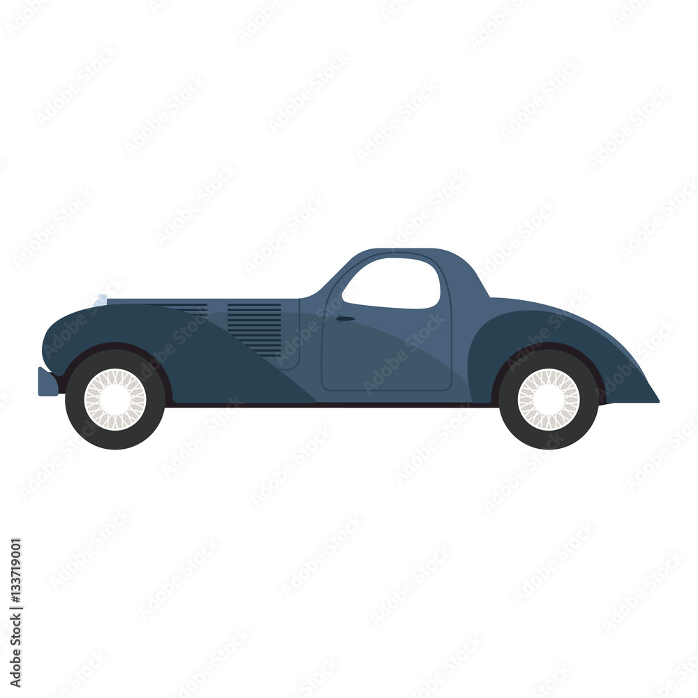 Retro car vector illustration.