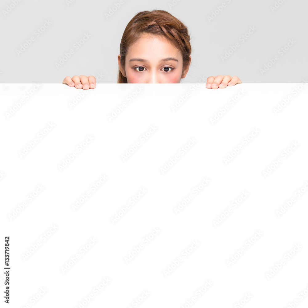 young girl staring something on the white table young girl staring something on the white table