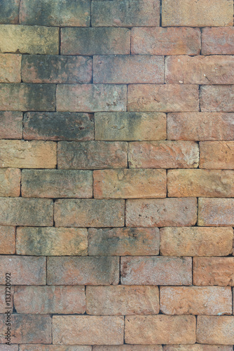 colourful brick wall for background
