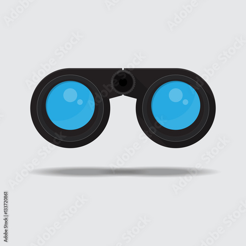 Binoculars vector icon.