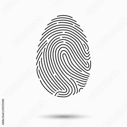 Fingerprint Scan Icon