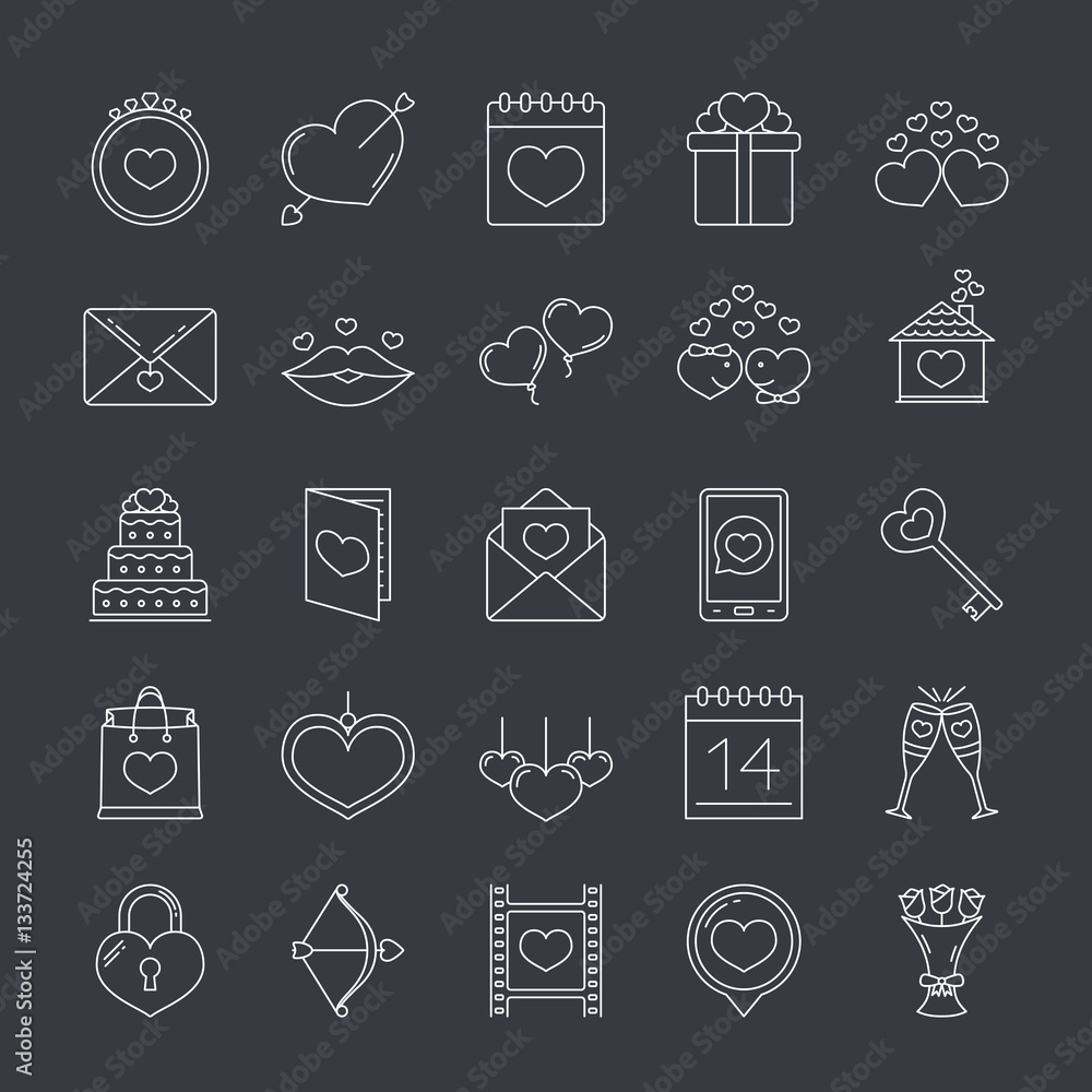 Valentine's Day Icons Valentine's Day Icons