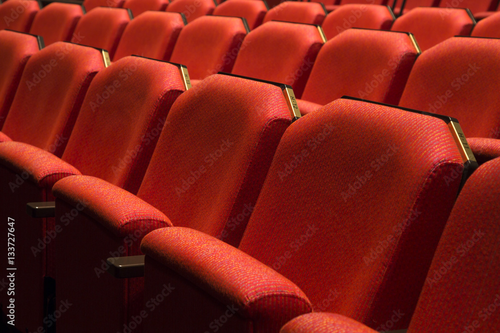 Red theater seat