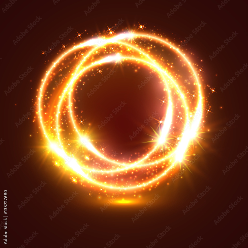 Light flashes and sparkler lights circles Light flashes and sparkler lights circles