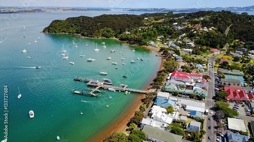 Russell Township & Wharf , Bay of Islands, New Zealand photo