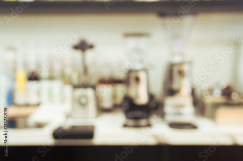 Blur coffee shop for background
