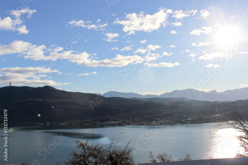 Lake with mountains