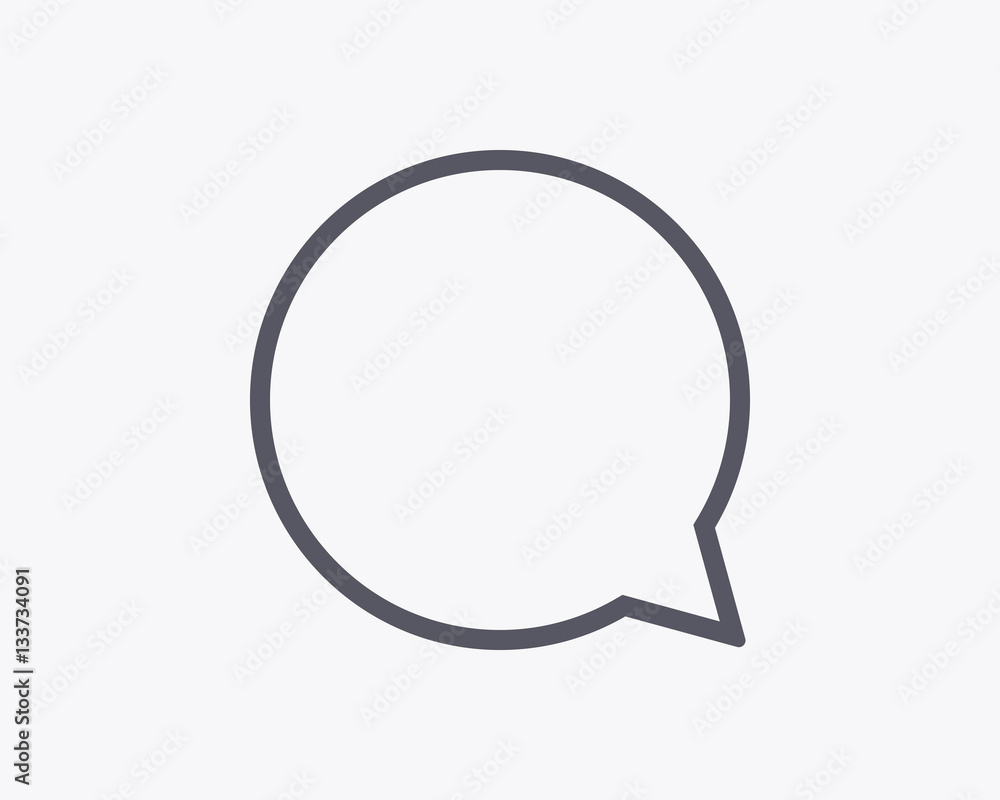 Comment Bubble Icon - Vector illustration Comment Bubble Icon - Vector illustration