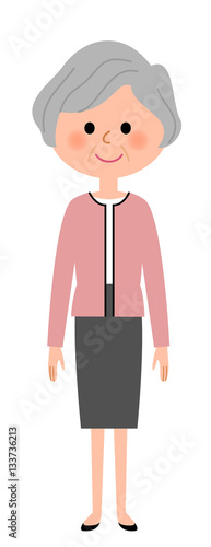 シニア女性　おしゃれ