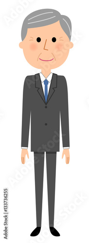 シニア男性　スーツ