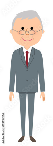シニア男性　スーツ