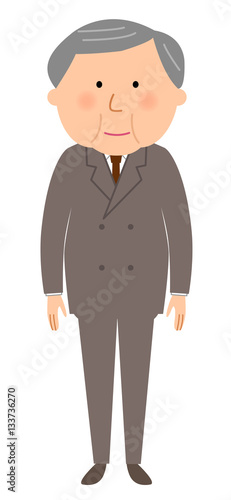 シニア男性　スーツ