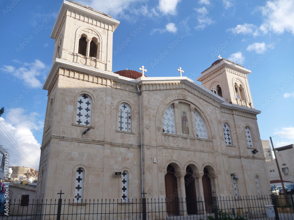 christan church in the historical center of pafos