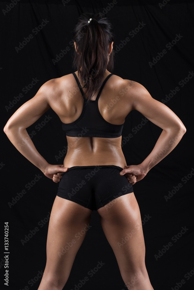 Beautiful body of fitness woman