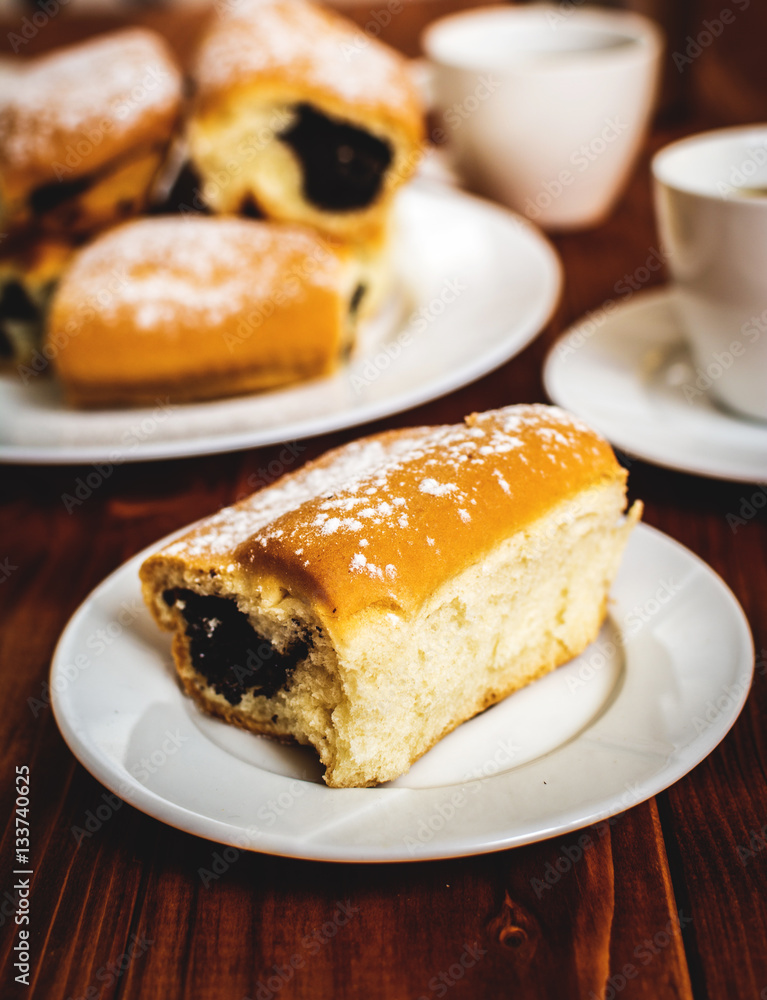 Baked sweet buns Baked sweet buns