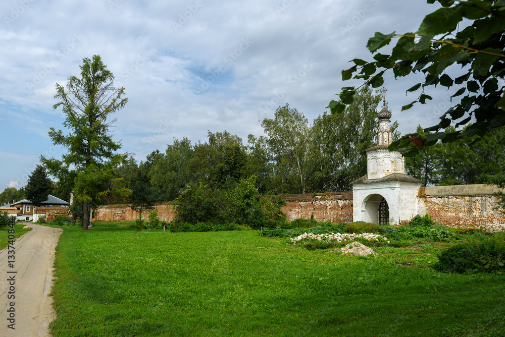 Ancient Orthodox monastery in Suzdal summer day Ancient Orthodox monastery in Suzdal summer day