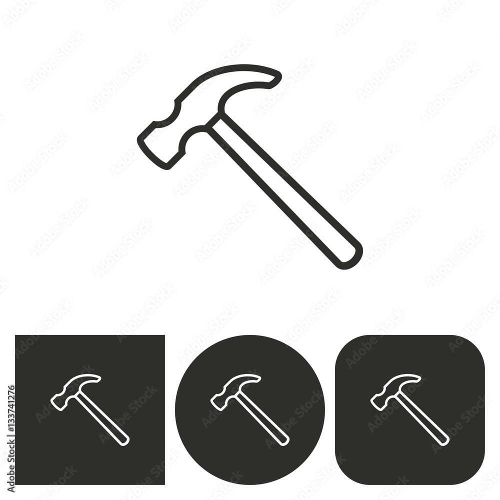 Hammer - vector icon. Hammer - vector icon.