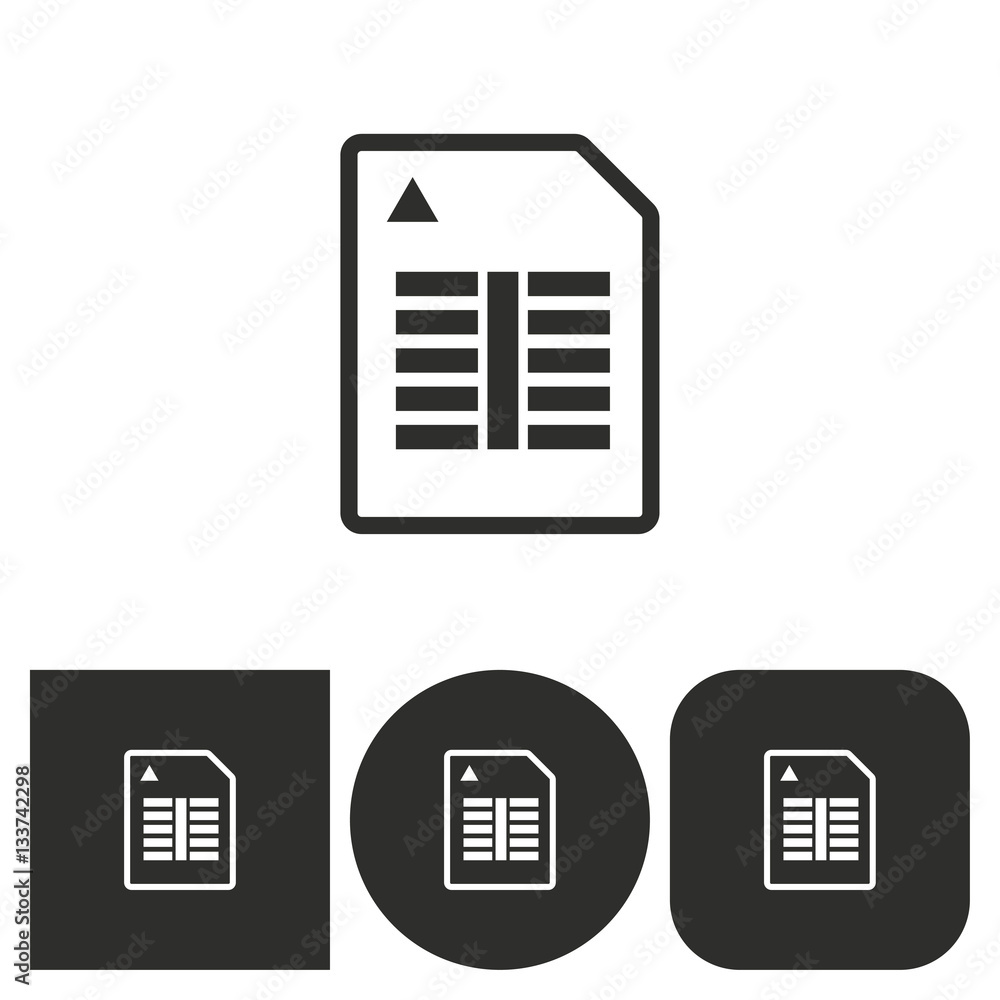 Memory card - vector icon. Memory card - vector icon.