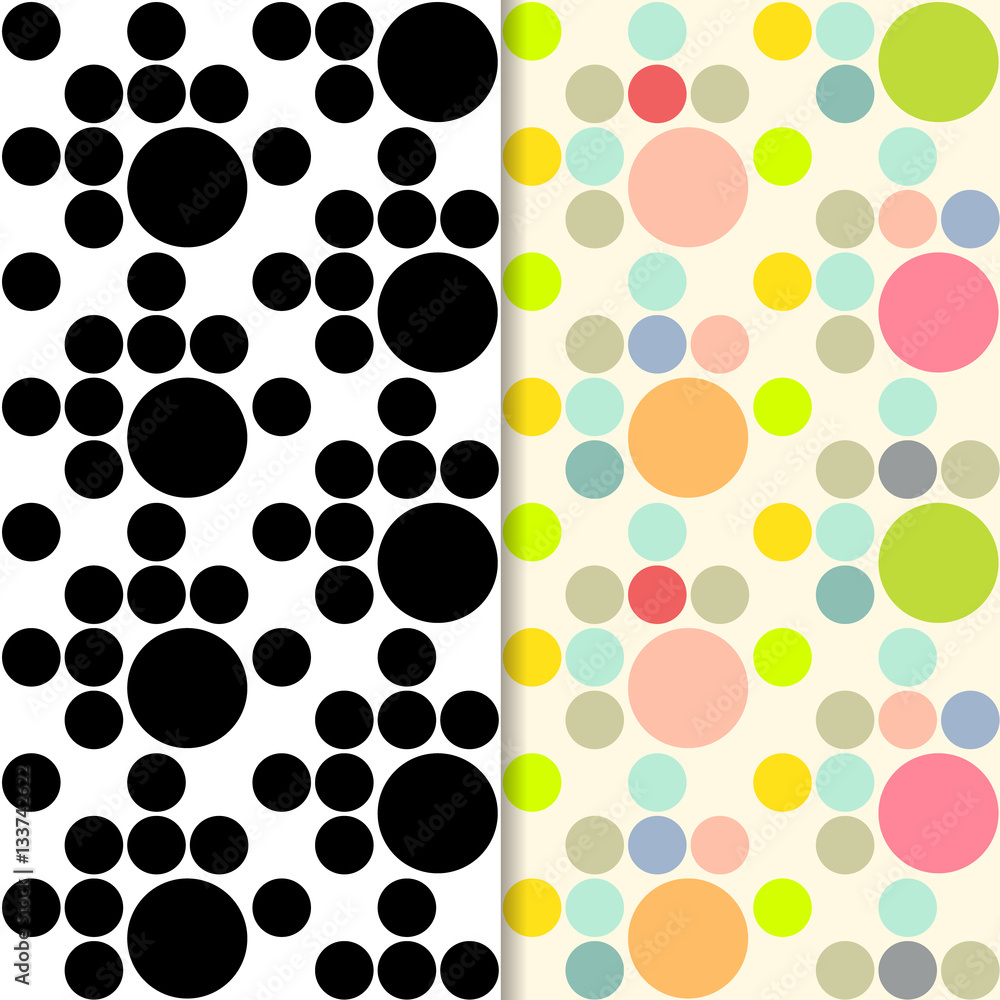 Geometric seamless pattern background. Geometric seamless pattern background.