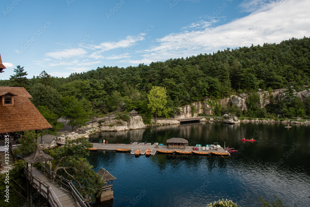 Lake Mohonk in the summer