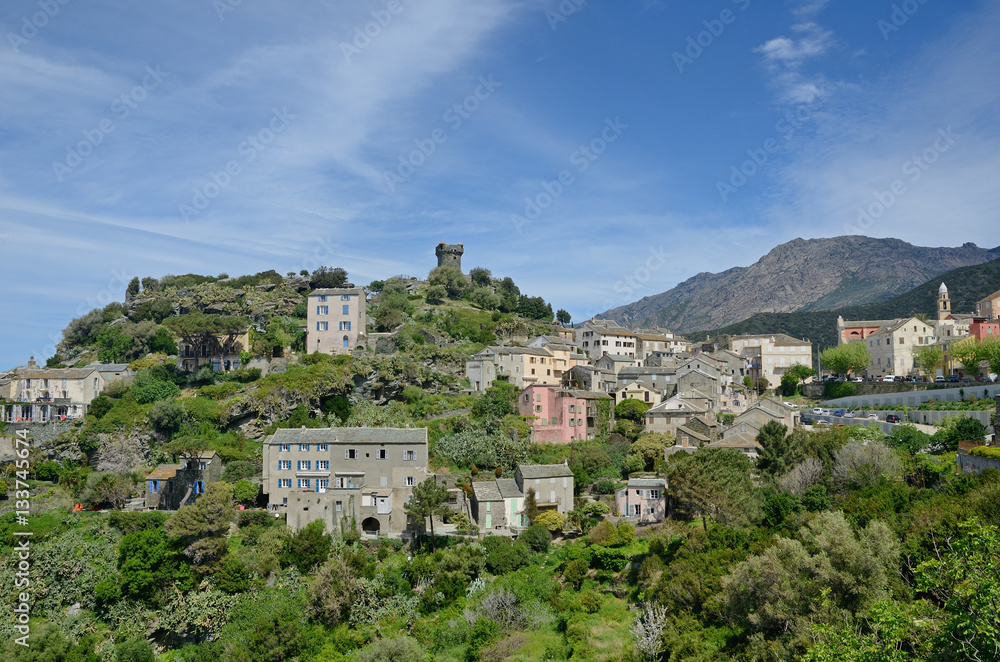 Corsican mountain village Nonza