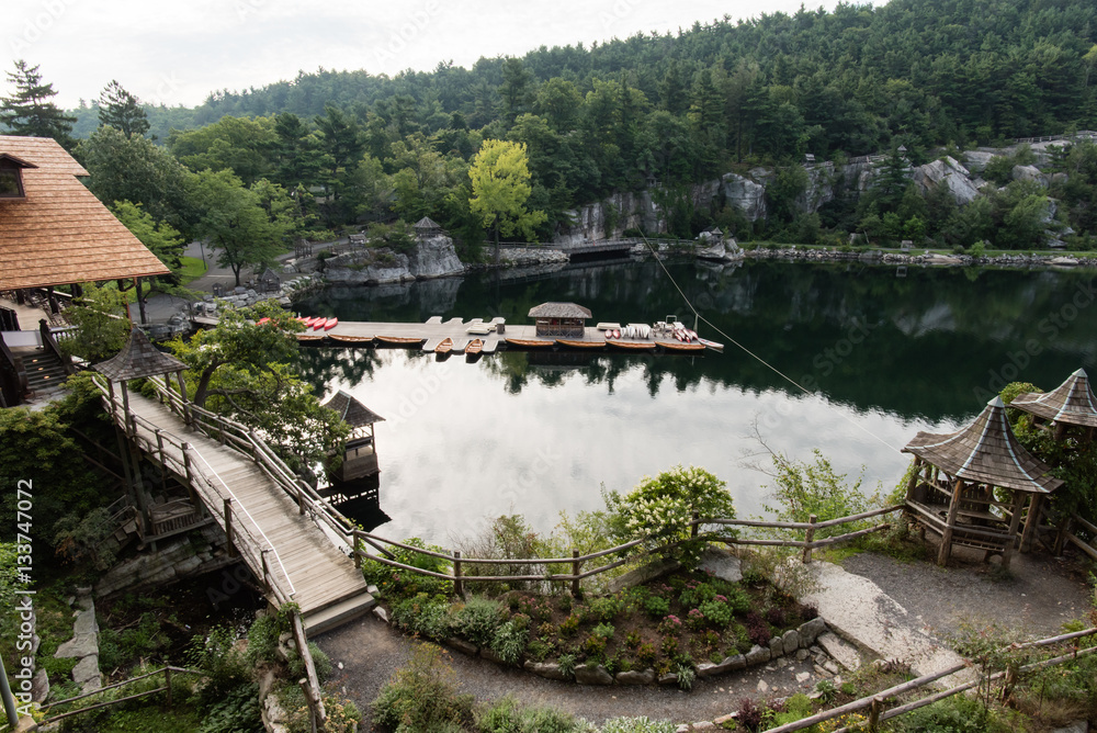 Lake Mohonk in the summer