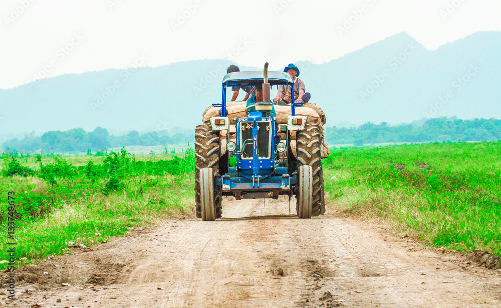 Sunrise - Dawn, Dawn, Springtime, USA, Tractor