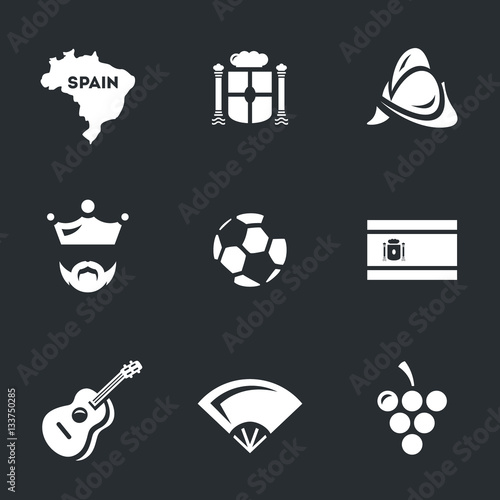 Vector Icons Set of Spain.