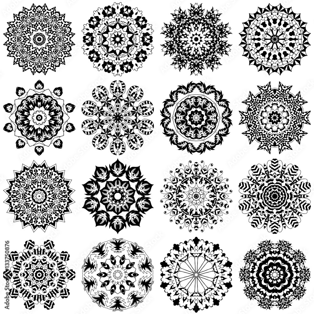 Set of mandalas Set of mandalas
