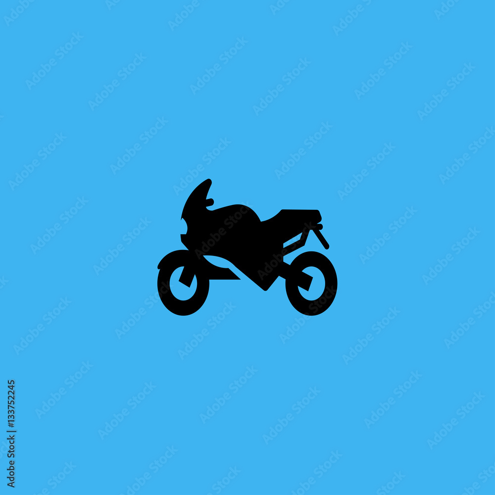 Fototapeta premium motorcycle icon. flat design