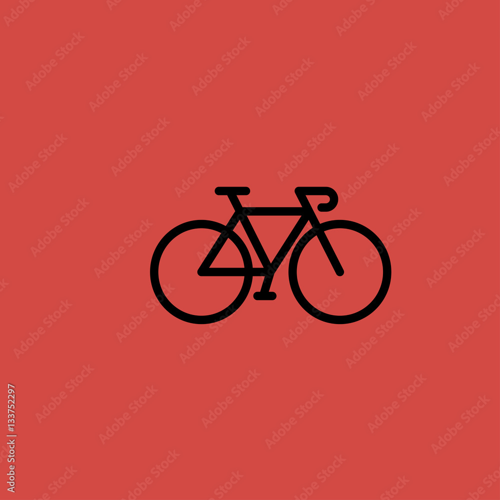Bicycle icon. flat design Bicycle icon. flat design