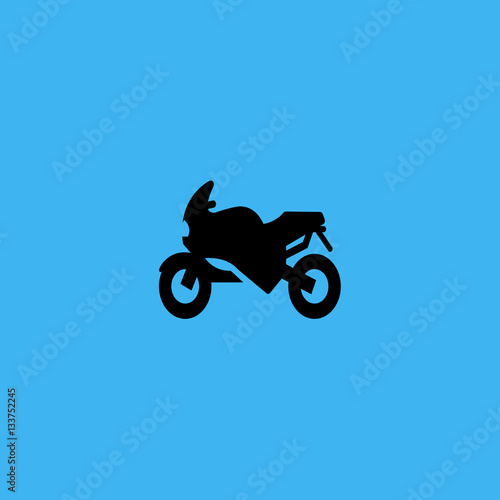 motorcycle icon. flat design