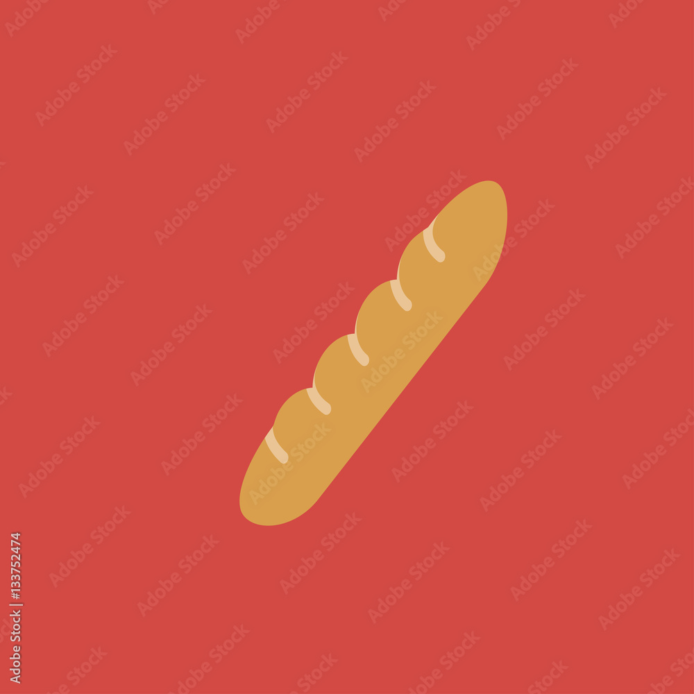 bread icon. flat design