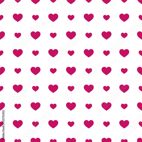 Seamless geometric pattern with hearts.Vector illustration on a