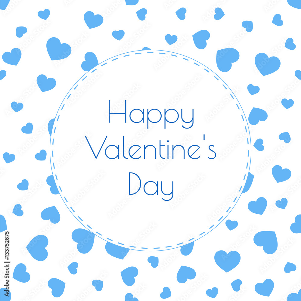 Happy Valentine's Day Greeting Card with hearts. Happy Valentine's Day Greeting Card with hearts.