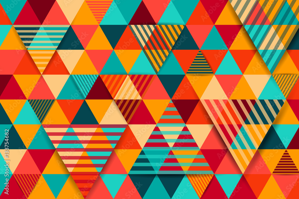 Modern geometric shapes background Modern geometric shapes background