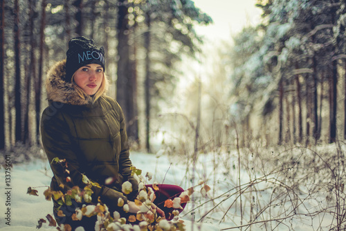 the girl in the woods