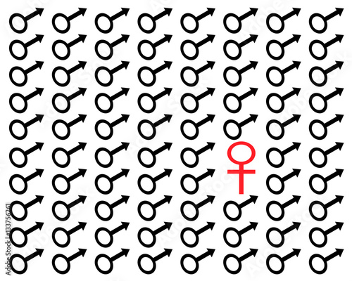 male female one