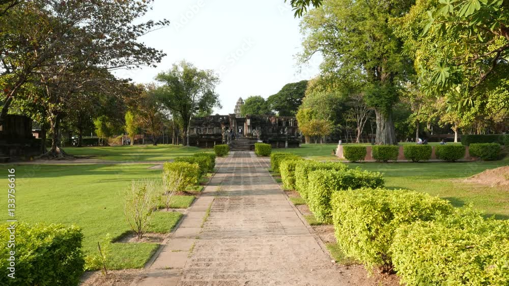 Phimai Historical Park, ancient Khmer settlement, temple, old ruins and travel destination in North East Thailand. Phimai Historical Park, ancient Khmer settlement, temple, old ruins and travel destination in North East Thailand.