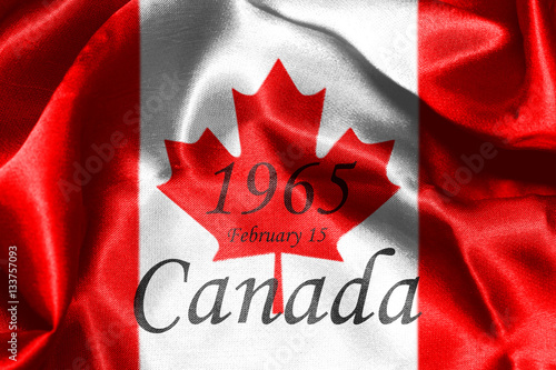 Canadian National Flag 3D Rendering photo