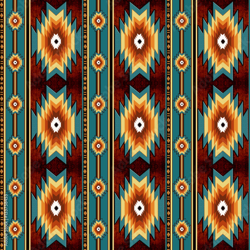 ethnic tribal motifs. navajo seamless pattern