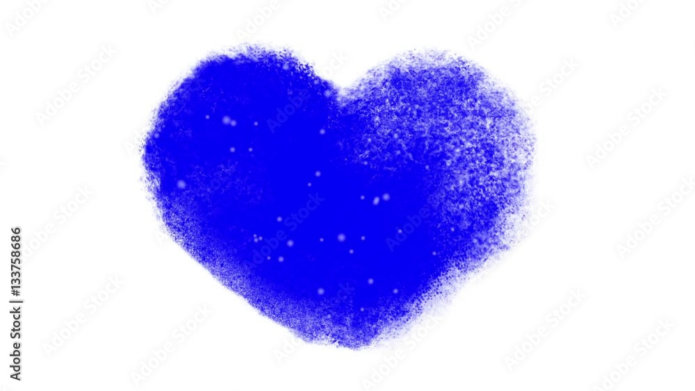 Snowy Frozen Heart Window With Chromakey Snowy Frozen Heart Window With Chromakey