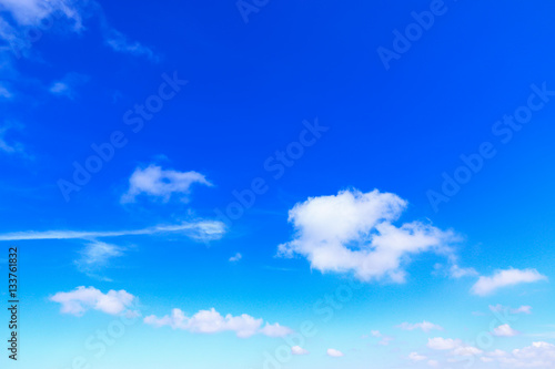 beautiful blue sky and clouds